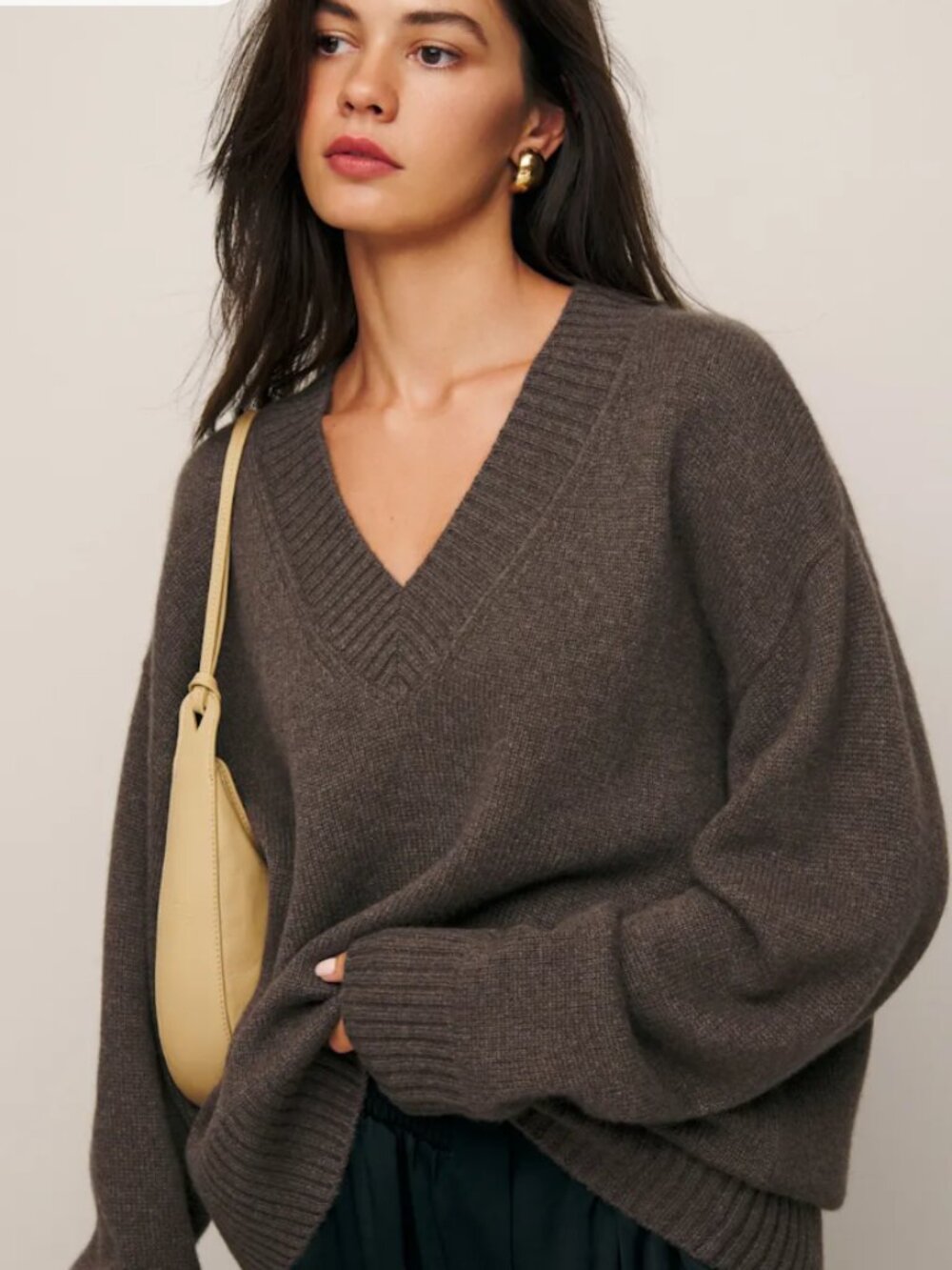 Reformation Jadey Cashmere Sweater- Size XS